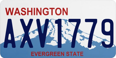 WA license plate AXV1779
