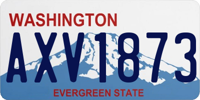 WA license plate AXV1873
