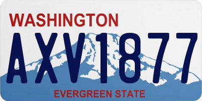WA license plate AXV1877
