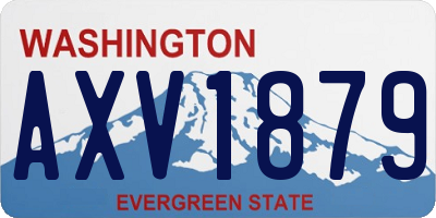 WA license plate AXV1879