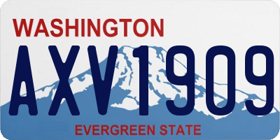 WA license plate AXV1909