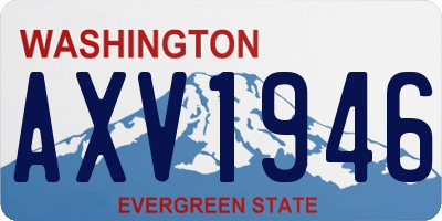 WA license plate AXV1946