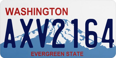 WA license plate AXV2164