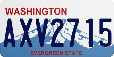 WA license plate AXV2715