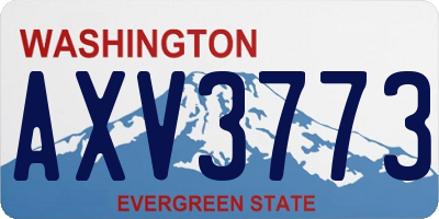 WA license plate AXV3773
