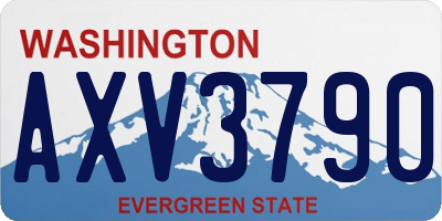 WA license plate AXV3790