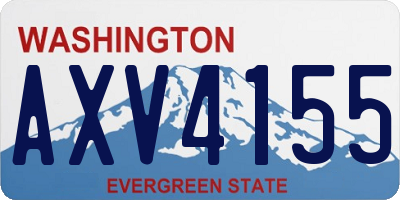 WA license plate AXV4155