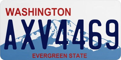 WA license plate AXV4469