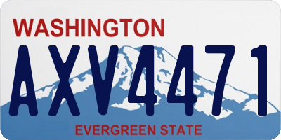 WA license plate AXV4471
