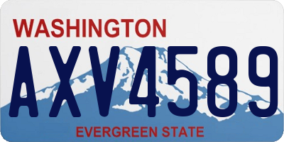 WA license plate AXV4589