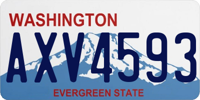 WA license plate AXV4593