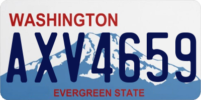 WA license plate AXV4659