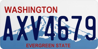 WA license plate AXV4679
