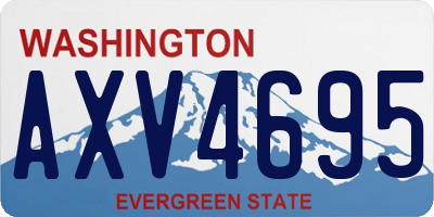 WA license plate AXV4695