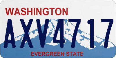WA license plate AXV4717