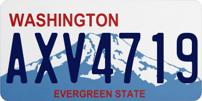 WA license plate AXV4719