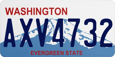 WA license plate AXV4732