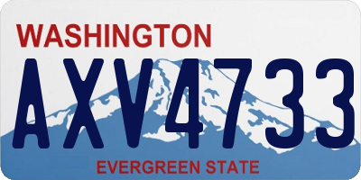 WA license plate AXV4733