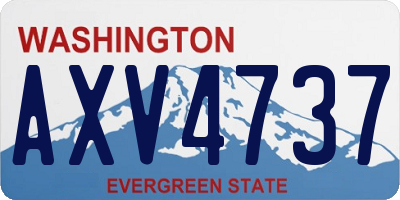 WA license plate AXV4737