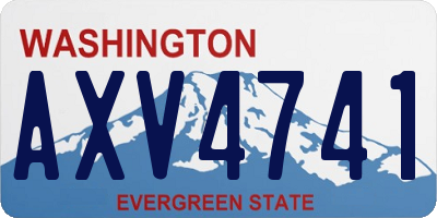 WA license plate AXV4741