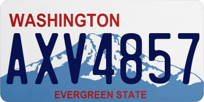 WA license plate AXV4857