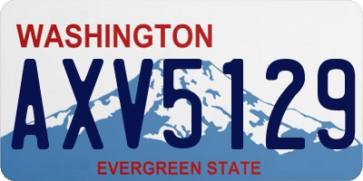 WA license plate AXV5129