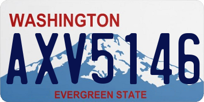 WA license plate AXV5146