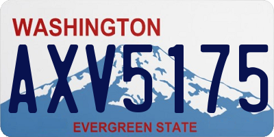 WA license plate AXV5175