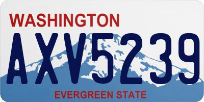 WA license plate AXV5239