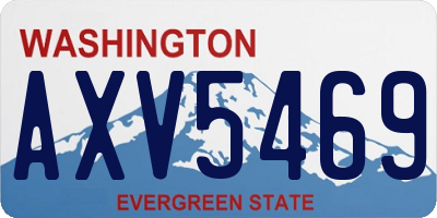 WA license plate AXV5469