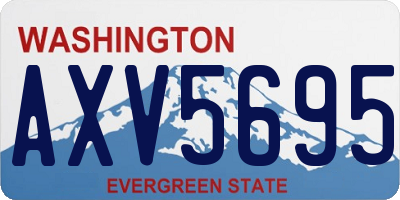 WA license plate AXV5695