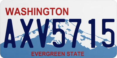 WA license plate AXV5715