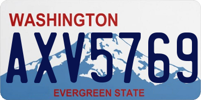 WA license plate AXV5769