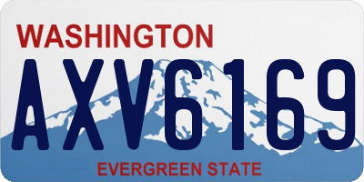 WA license plate AXV6169