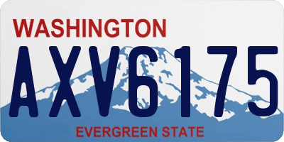 WA license plate AXV6175
