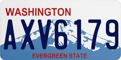 WA license plate AXV6179