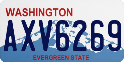 WA license plate AXV6269