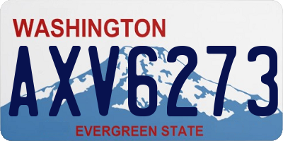WA license plate AXV6273