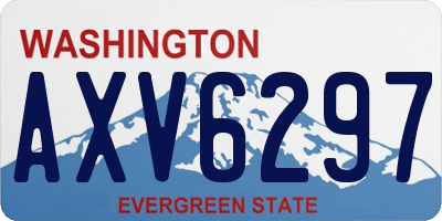 WA license plate AXV6297