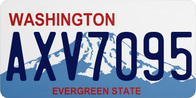 WA license plate AXV7095