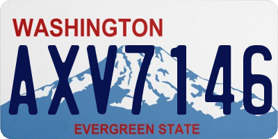 WA license plate AXV7146
