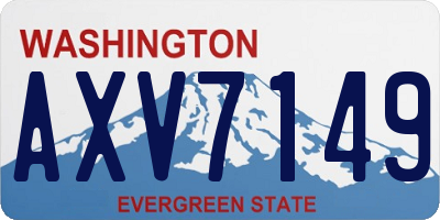 WA license plate AXV7149