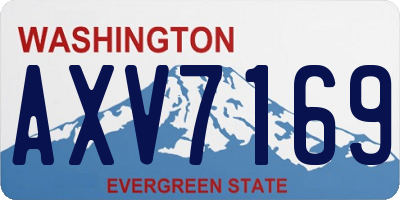WA license plate AXV7169
