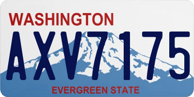 WA license plate AXV7175