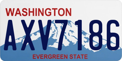 WA license plate AXV7186