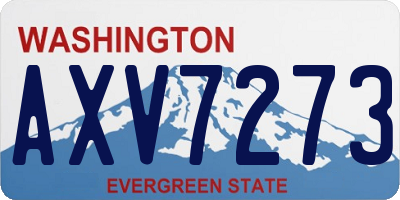 WA license plate AXV7273