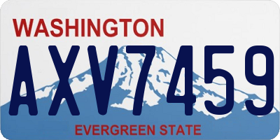 WA license plate AXV7459