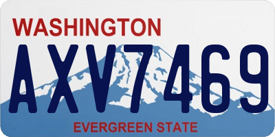 WA license plate AXV7469
