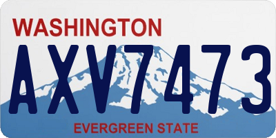 WA license plate AXV7473