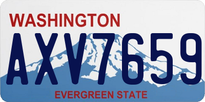 WA license plate AXV7659